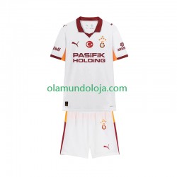 Camisola Galatasaray Criança Equipamento Segundo 2025-2026 Manga Curta